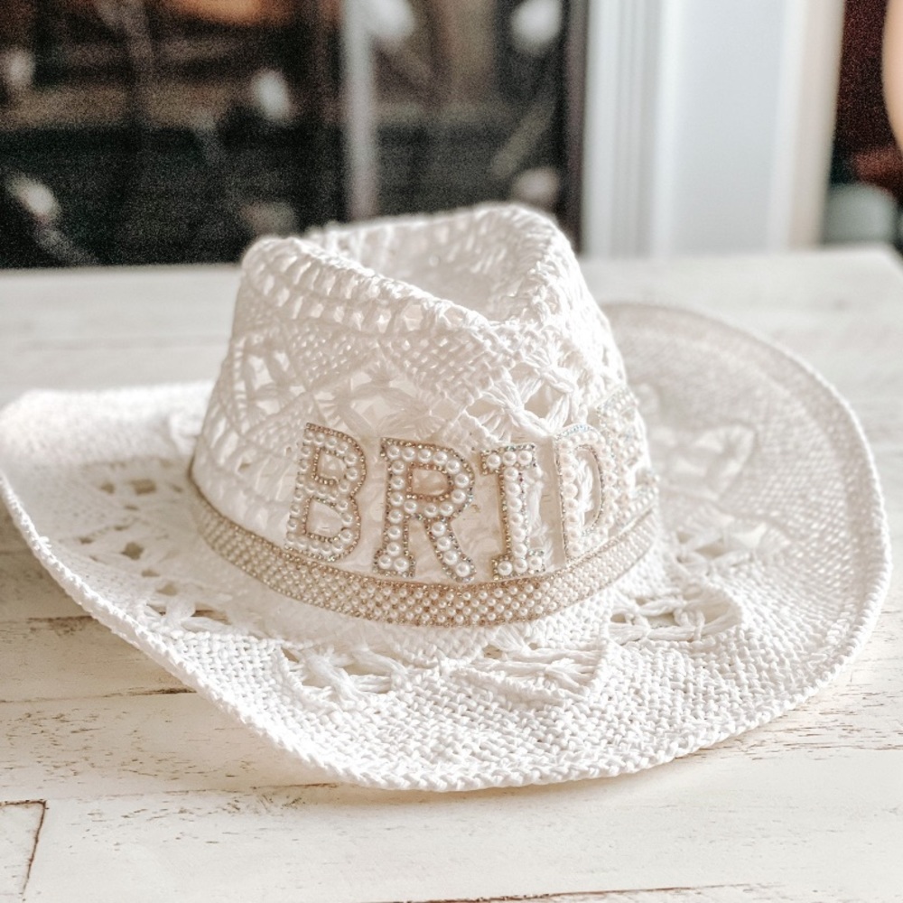 Pearl Bride Cowgirl Hat